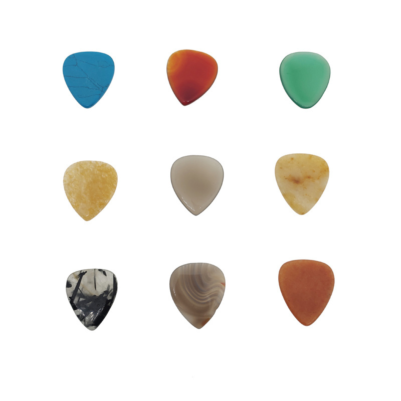 natural gemstone guitar picks custom wholesale guitar finger pick