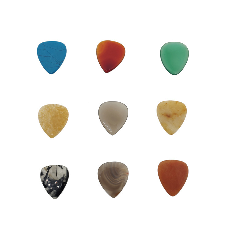 natural gemstone guitar picks custom wholesale guitar finger pick