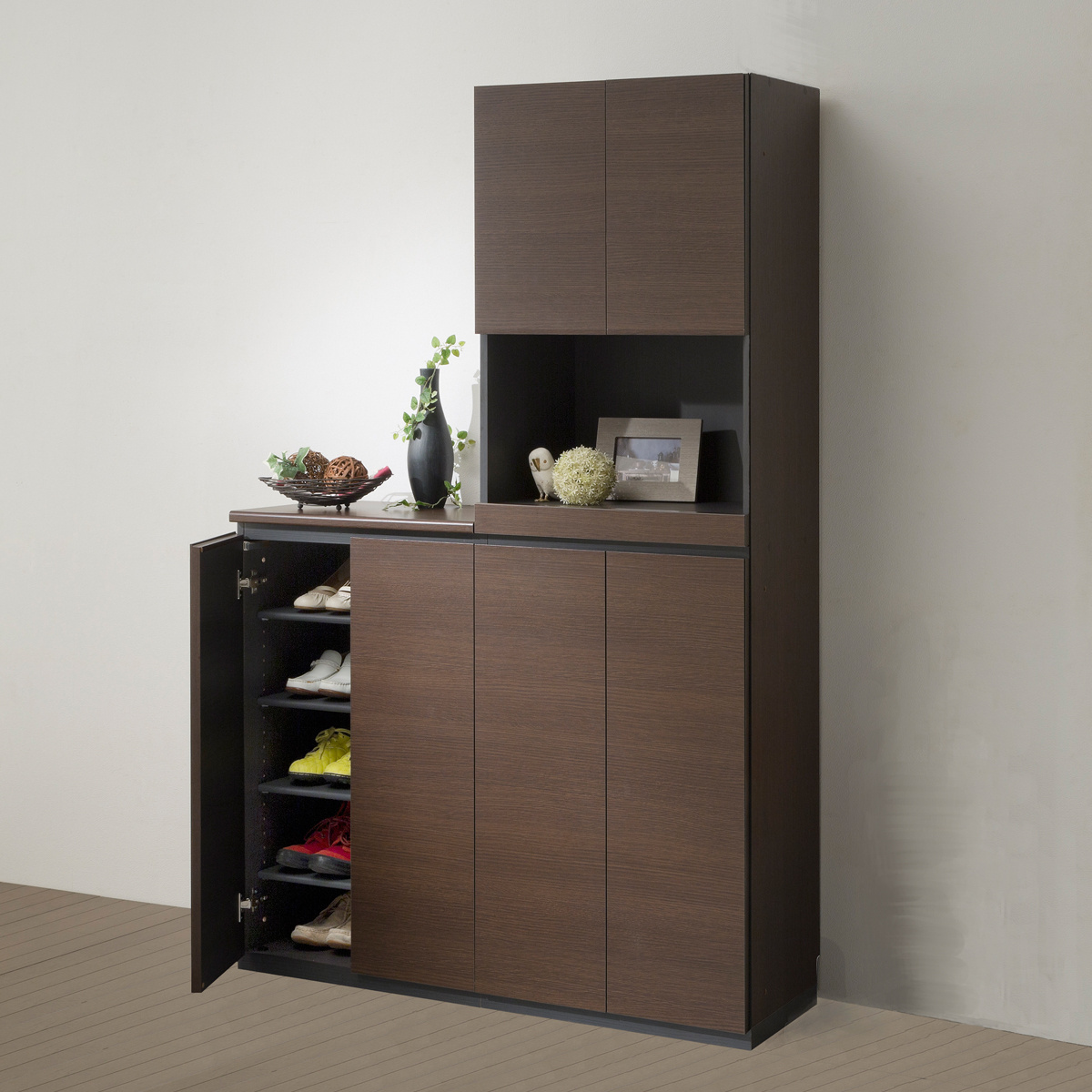 Shoes entrance stuffs organizer storage living room wall cabinet