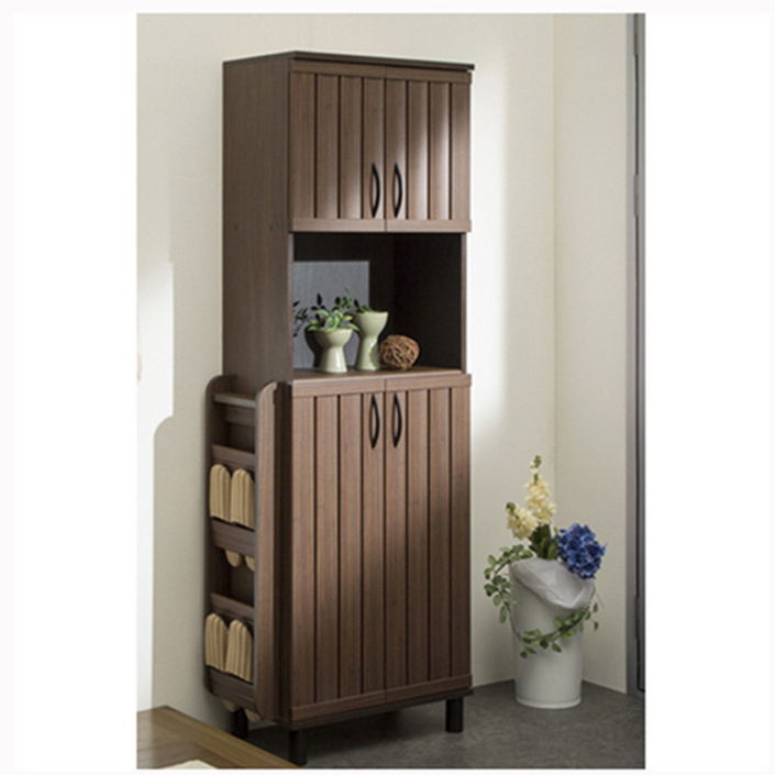 Standing type modern taste classic wood furniture tall storage modern wooden shoe rack