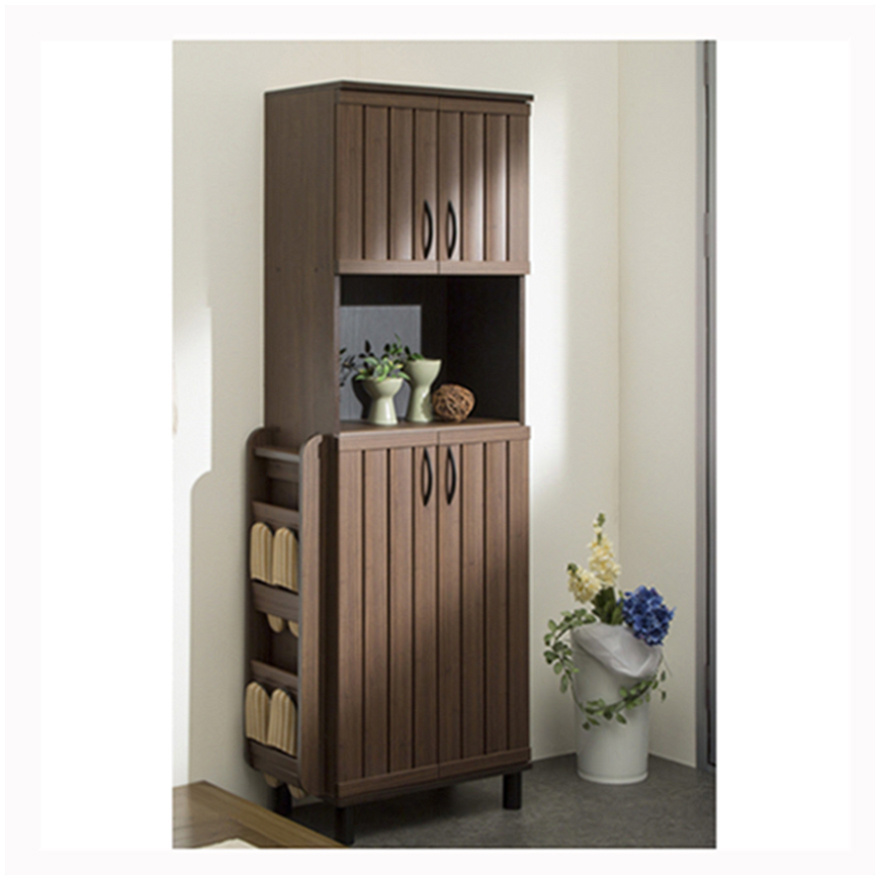 Entry way brown shoe organizer living room wood storage ready to assemble modern wooden shoe rack