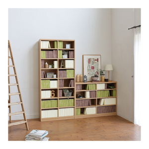 RTA basic various colors customized wooden office furniture bookcase for sale