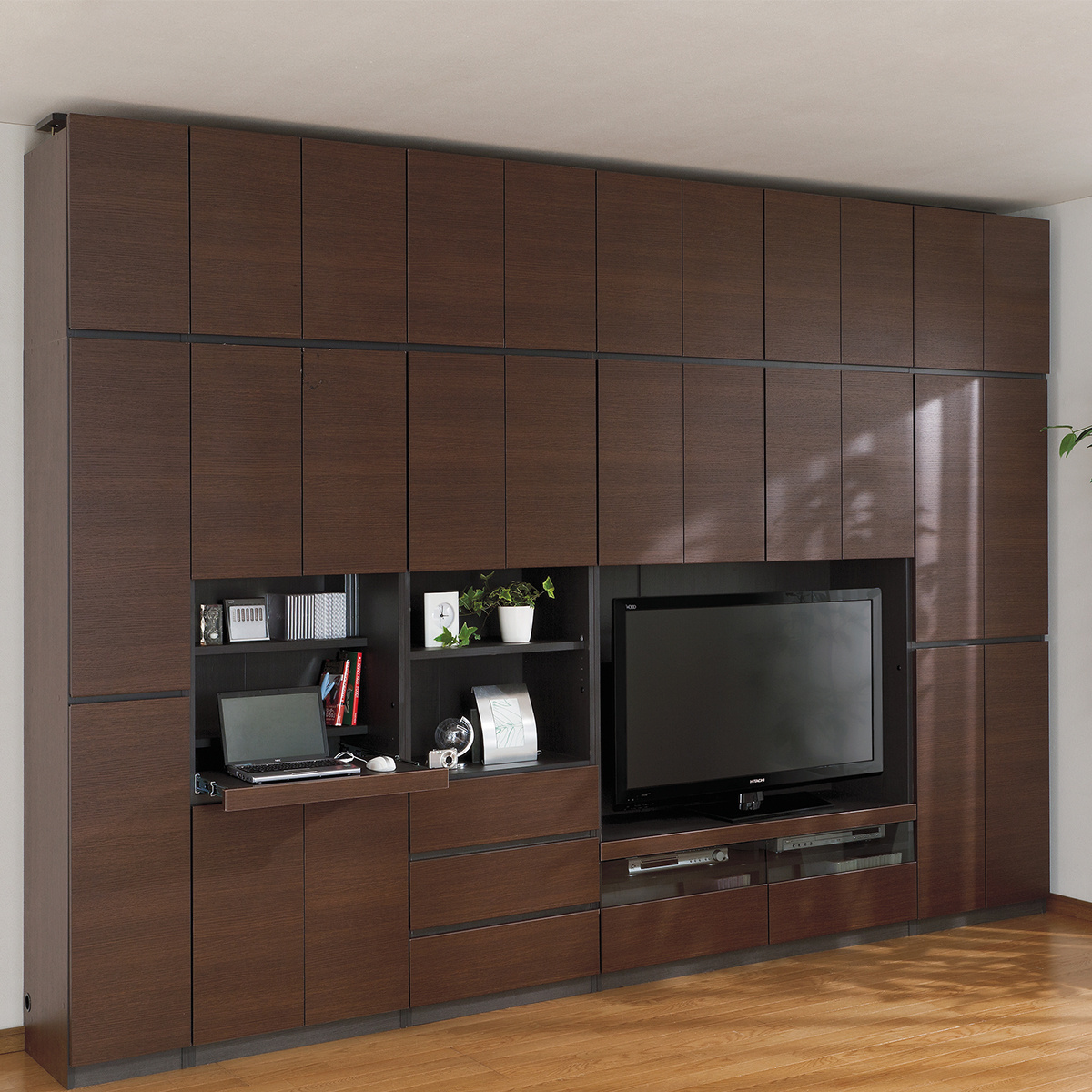 Modern stylish practical living room wood storage wall cabinet