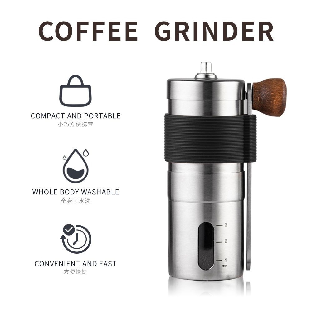 Portable Hand Coffee Machine 304 Stainless Steel Grinder Manual Grinder for coffee