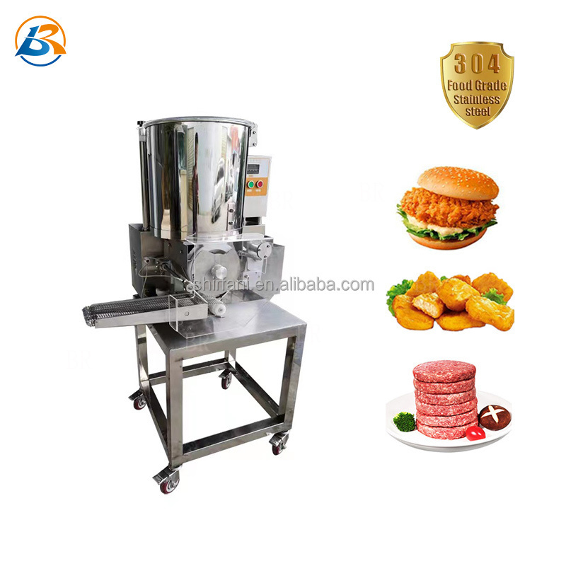 Fully automatic burger patty making machine/ burger patty production line/ chicken nugget forming machine