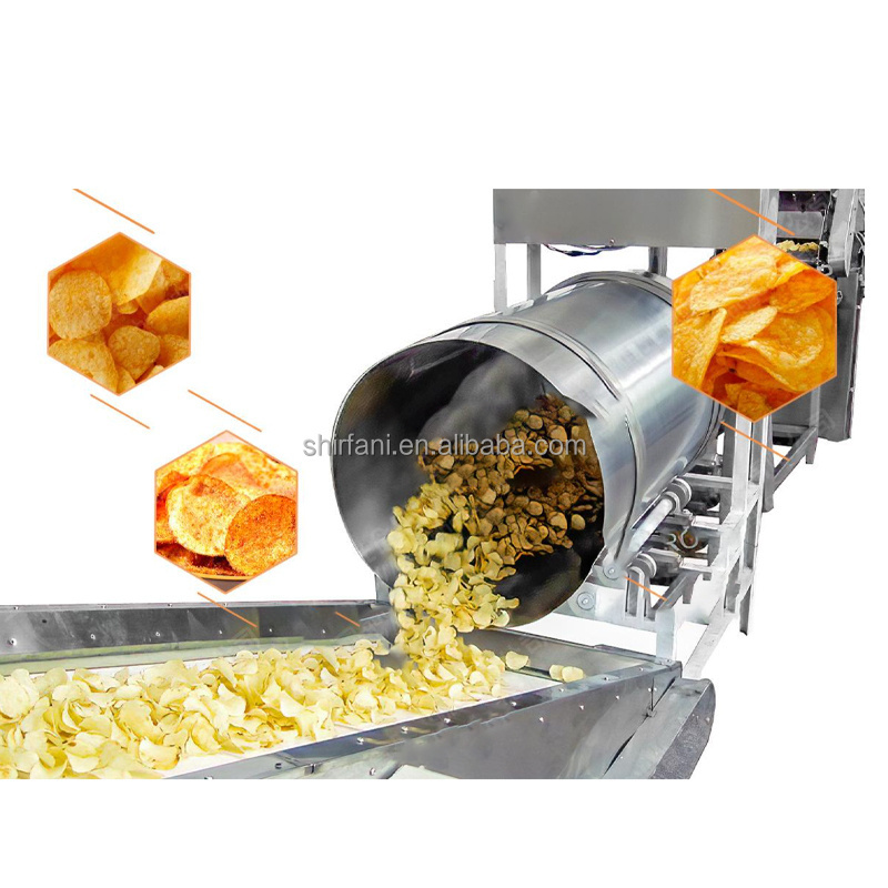 Fully Automatic Potato Chips Production Line Factory Potato Chips Making Machine