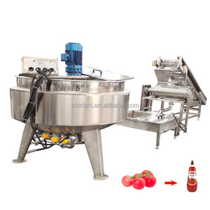 Tomato sauce ketchup production processing line sachet paste filling machinery