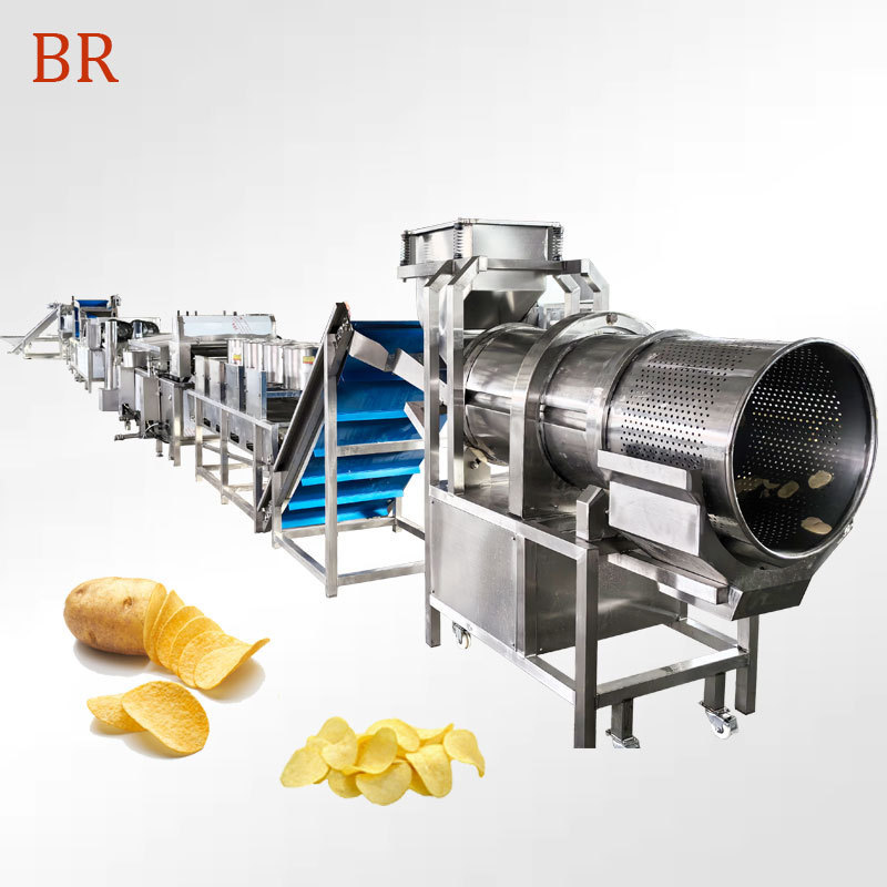 Fully Automatic Potato Chips Production Line Factory Potato Chips Making Machine