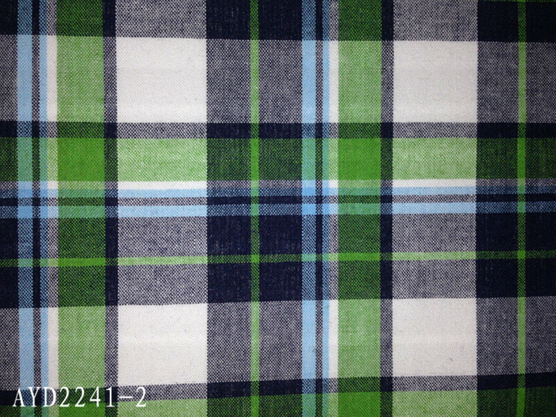 21s 100%cotton yarn dyed check fabric for Beach pants,shirt with ready bulk it's classic and fashion for yarn-dyed plaid