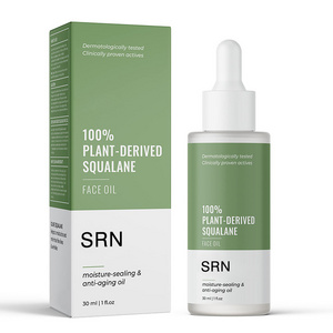 Oem 100% Plant Derived From Olives Lightweight Face Oil Minimize Fine Lines & Wrinkles Squalane Oil For Face