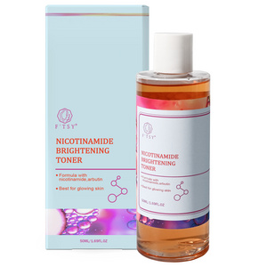 Private Label Vegan Vitamin C Arbutin Niacinamide Brightening Soothe Facial Toner for Dullness Uneven Skin Tone