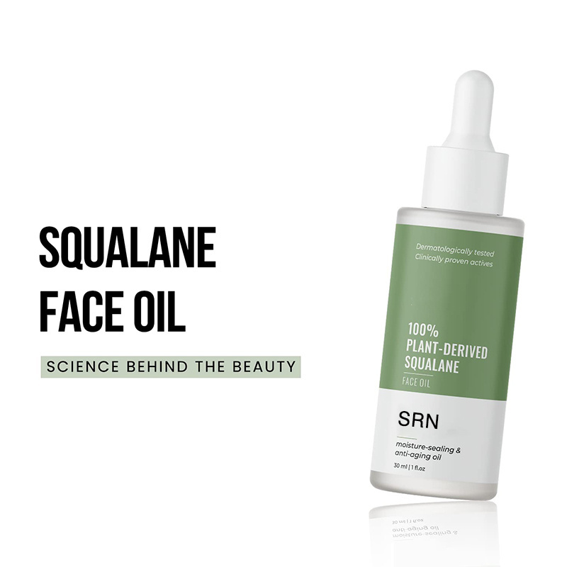 Oem 100% Plant Derived From Olives Lightweight Face Oil Minimize Fine Lines & Wrinkles Squalane Oil For Face