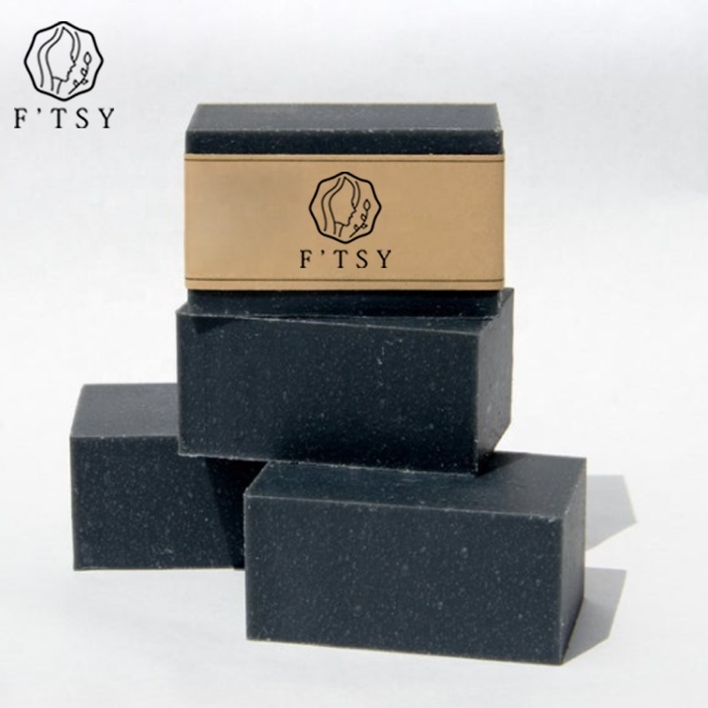 Private Label Natural Vegan Moisturizing Whitening Foaming Bamboo Charcoal Bar Soap