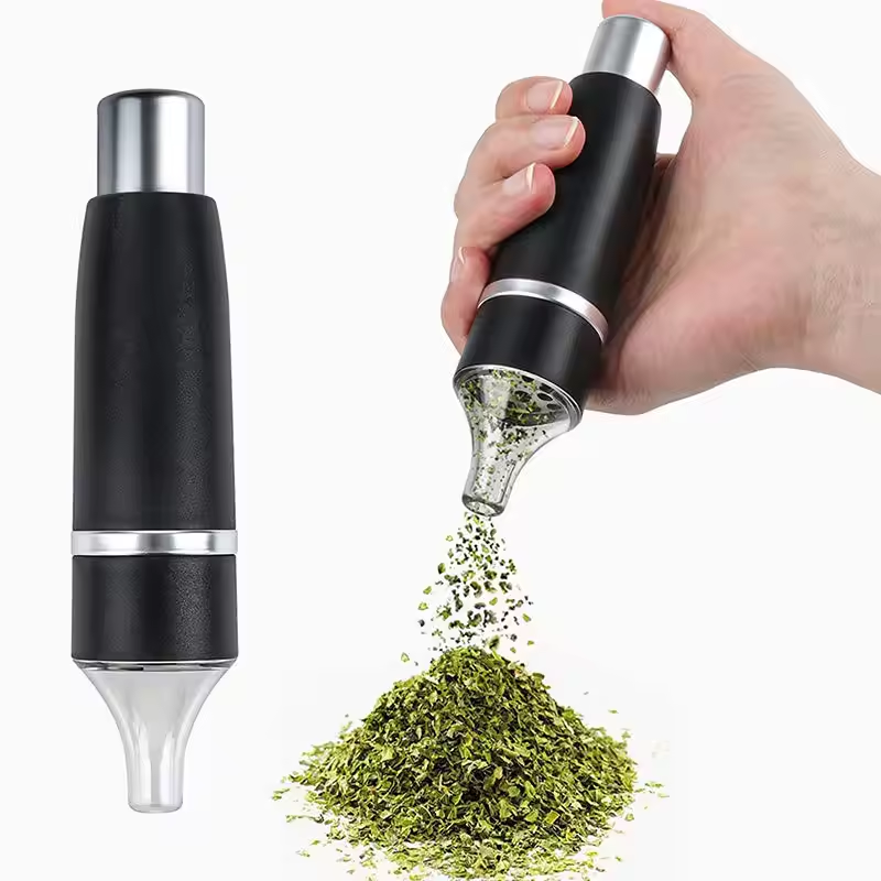 New Updated Tobacco Spice Grinder Manual Press Pen Electric Herb Grinder Smoking Accessories