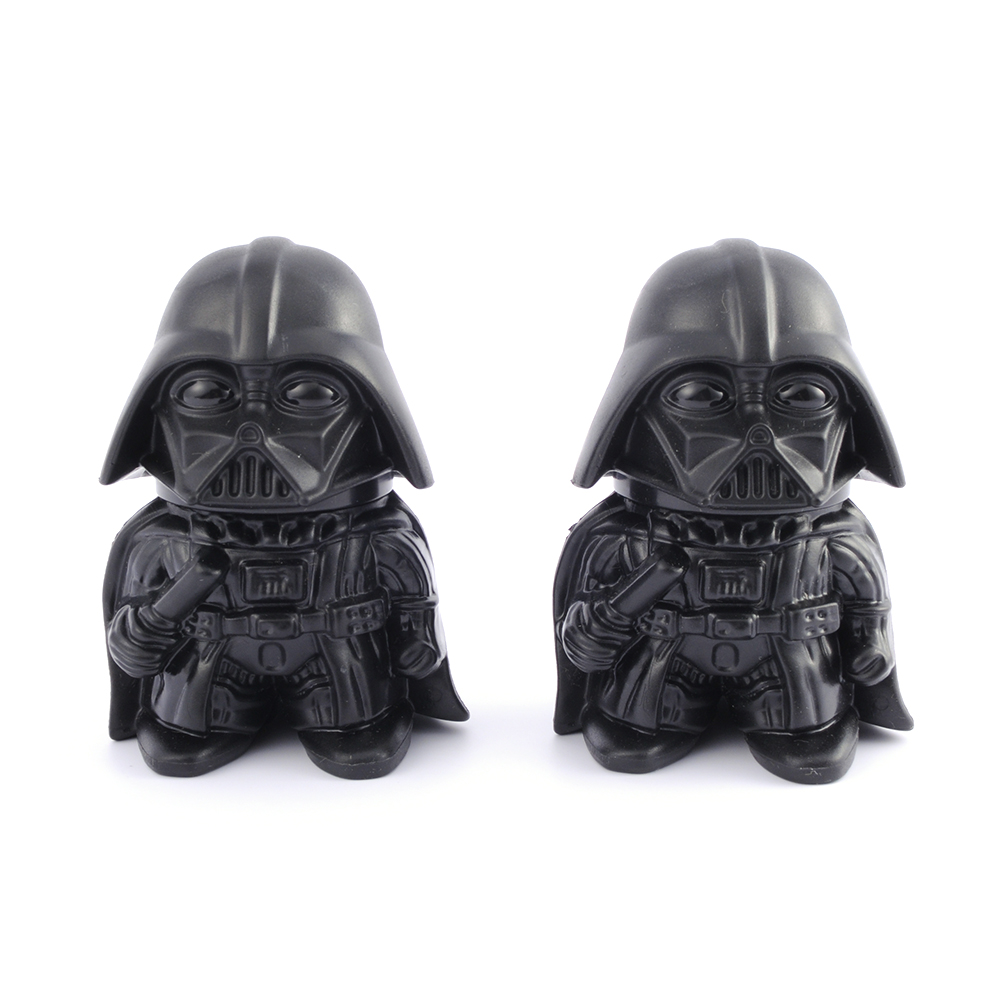 Unique Premium Darth Vader Herb Grinder Easy to Use 3-Part Metal Black Smoking Tobacco Grinder