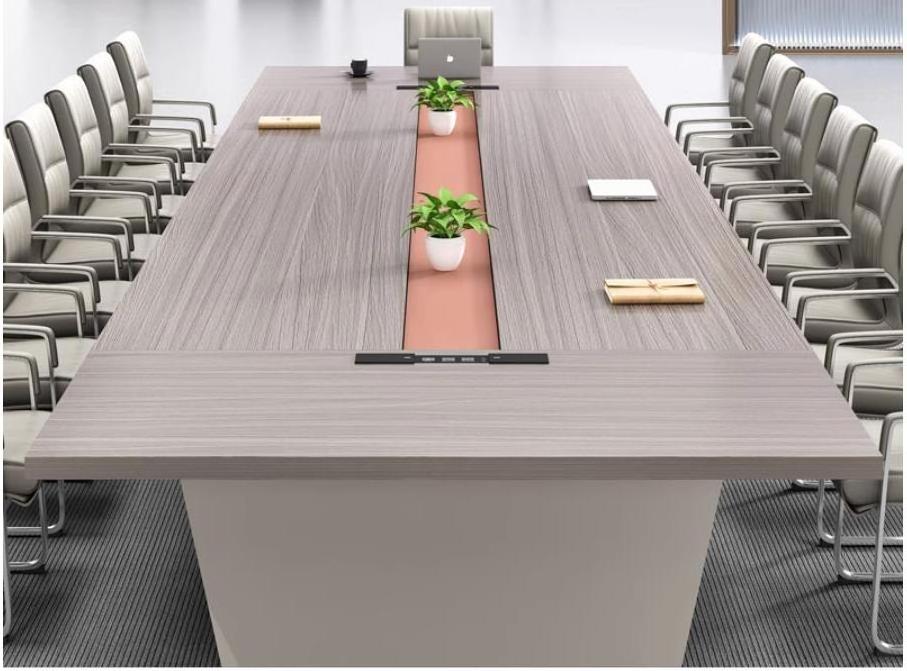 wooden 20 person conference room desk table office conference table  modern conference tables and chairs 12 person