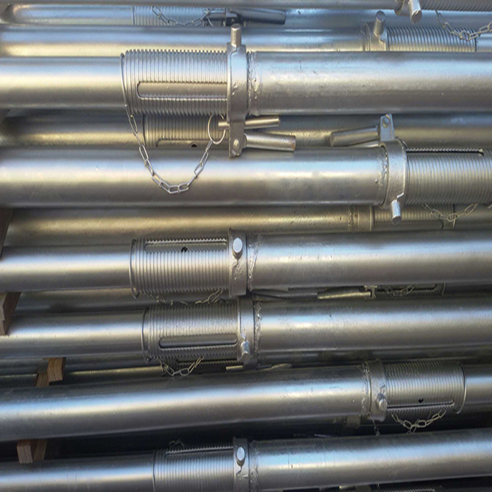 Tianjin SS Scaffold Group Galvanized Acro Prop Jacking Posts for Sale steel strut used acrow props puntales metalicos