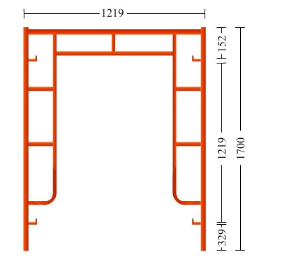 Tianjin SS walk through H frame scaffolding Heavy duty shoring mason frame Marco de andamios Scafold construction for sale