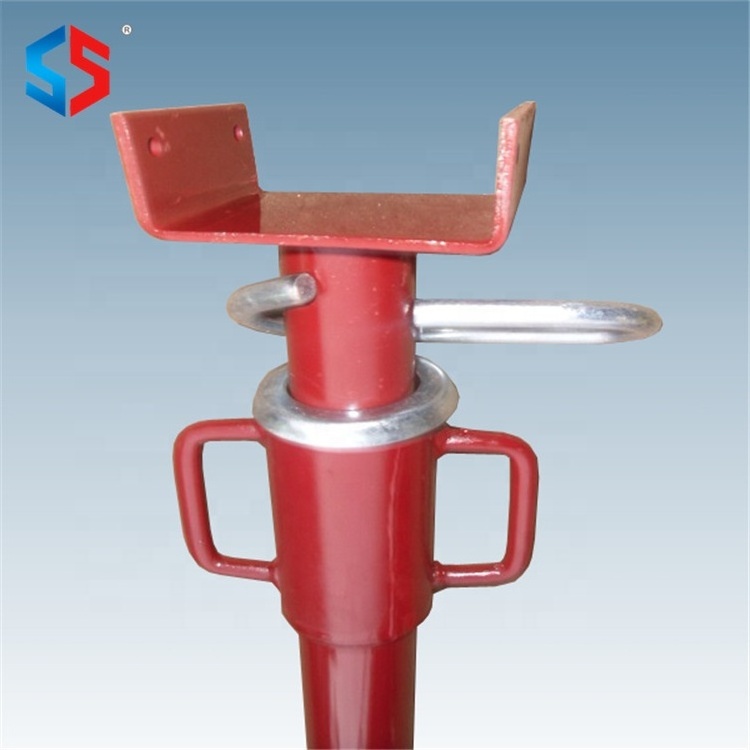 U Head Good Quality Q235 Steel Adjustable Jacks Telescopic Post Metal Shoring Building Scaffolding Props