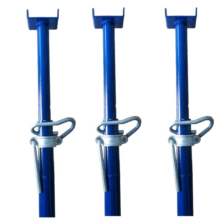 U Head Good Quality Q235 Steel Adjustable Jacks Telescopic Post Metal Shoring Building Scaffolding Props