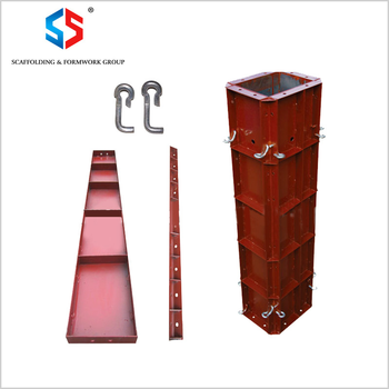 TSX High Quality Powder Coated Steel Adjustable Column Formwork For Construction