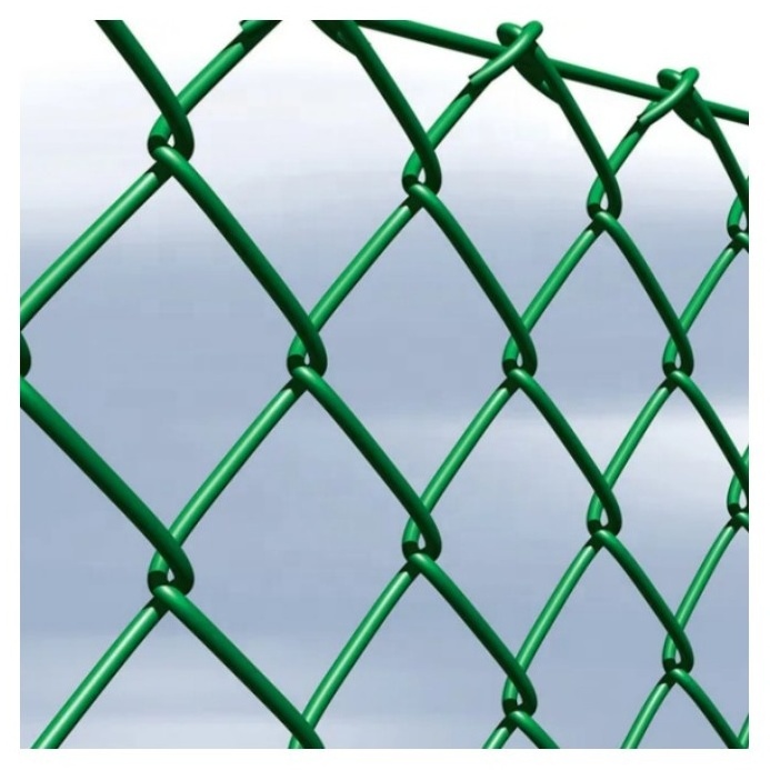 Wholesale eco friendly chain link fence security cyclone wire fence 6ft galvanized chain link fence with post for stadium