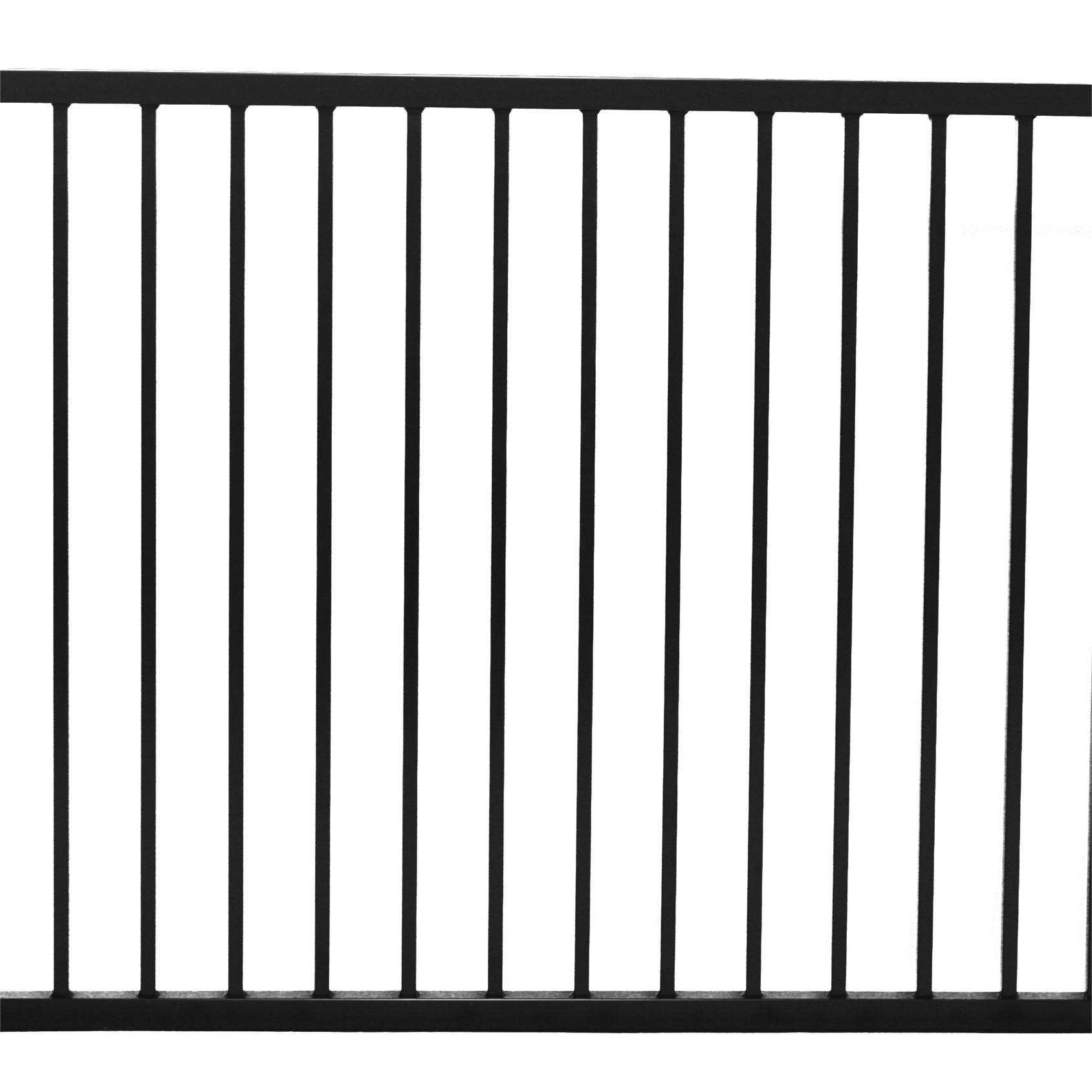 Black powder coated steel matting fence anti climb used pool fence with gate price garrison iron garden fence from china factory