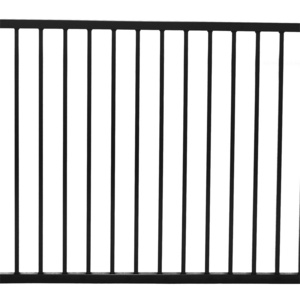 Black powder coated steel matting fence anti climb used pool fence with gate price garrison iron garden fence from china factory