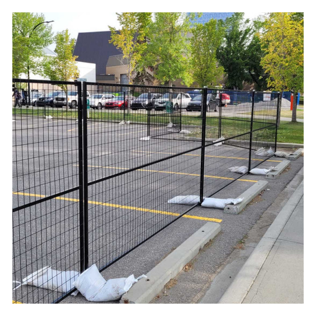 Heavy duty floor protection construction temporary fence galvanized 50*100mm fecing canada temporary fence for event