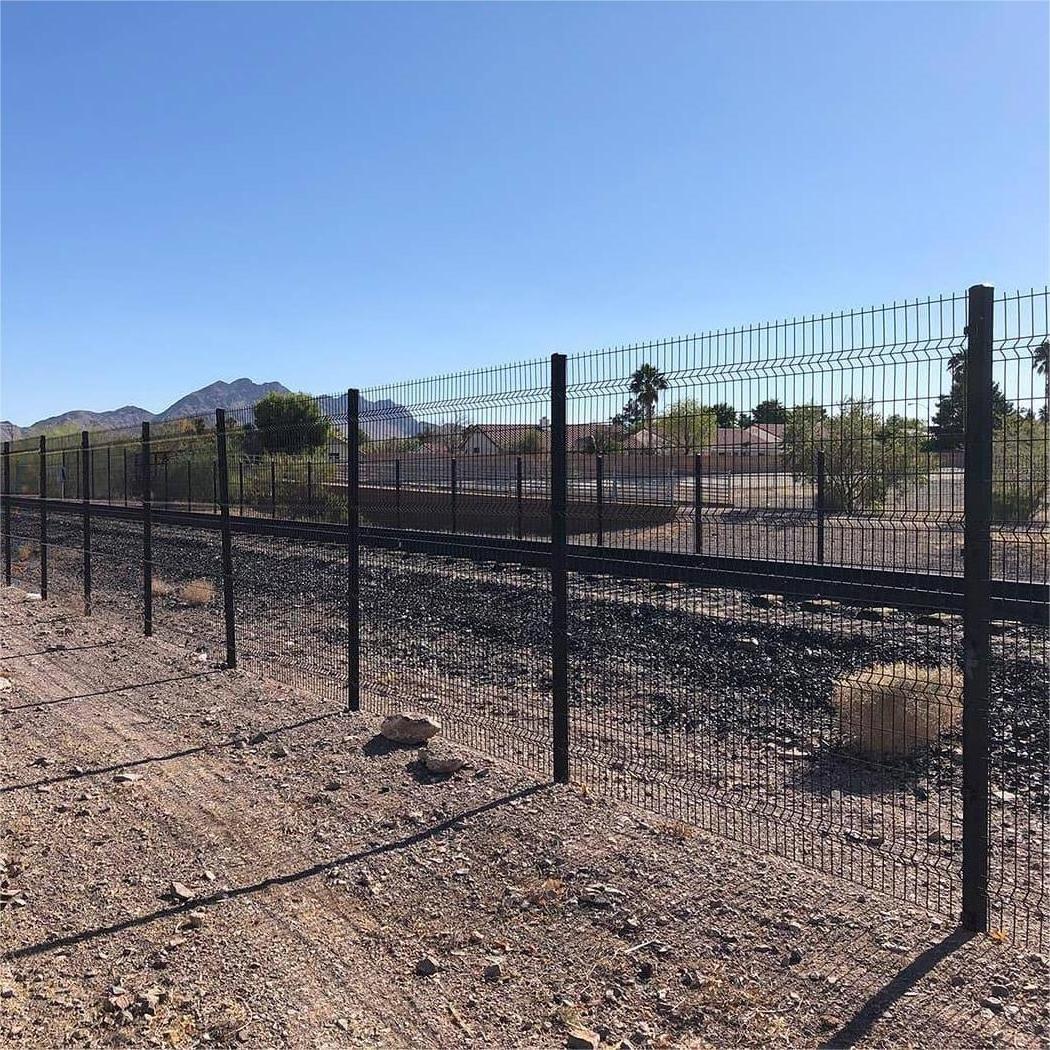 Heavy duty 3d pvc coated curved wire mesh easy to install welded security fence 3d fence panel for railway