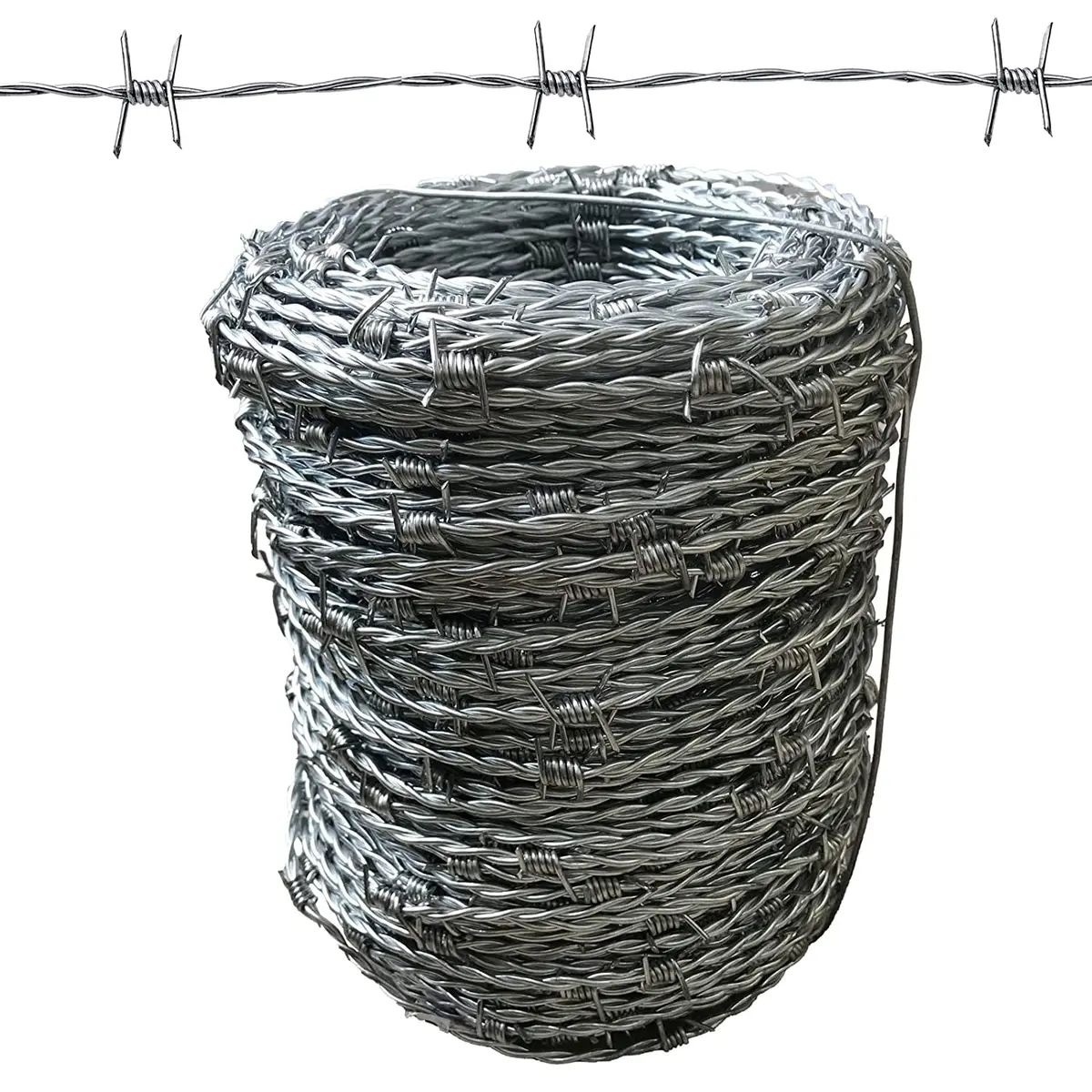 Galvanized Fence Barb Wire Arm High Safety Cosentino Wire Hot Dipped Galvanized Fence