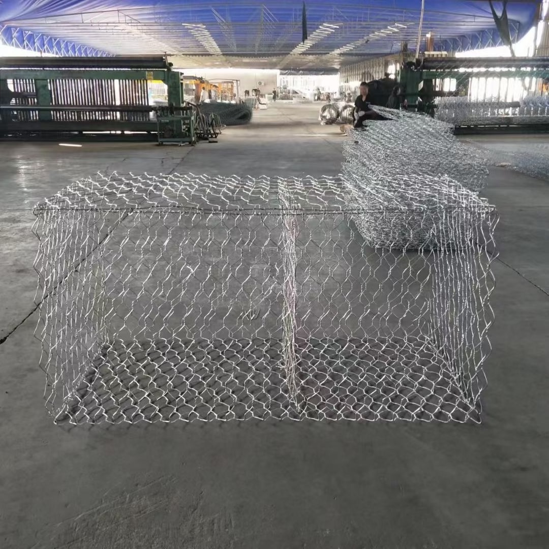 china supplier galvanized gabion boxes hexagonal 2x1x1 heavy woven wire mesh gabion and hexagonal stone gabion wire mesh