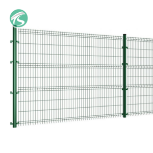 Heavy duty 3d pvc coated curved wire mesh easy to install welded security fence 3d fence panel for railway