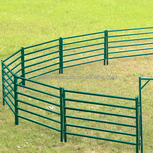 Livestock fence panels - galvanized metal corral sheep yard corral panels fence