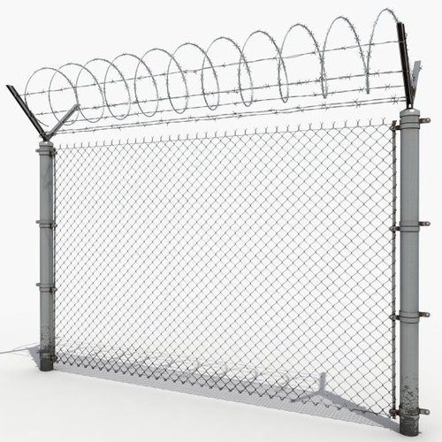 Galvanized Chain Link Fence Cyclone Wire Fence Price For Sale