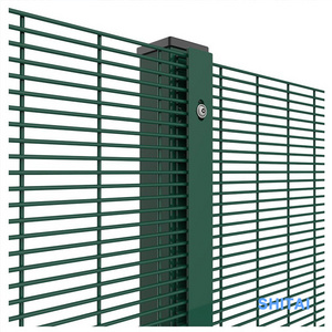 Customized Wire Mesh Fencing Airport Prison Fence Welded Panel Anti Climb Security 358 Fence