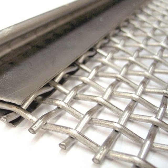 201 stainless steel woven crimped wire mesh size cut