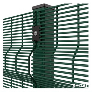 High security fence clear view fencing 358 anti-climb clear view fence