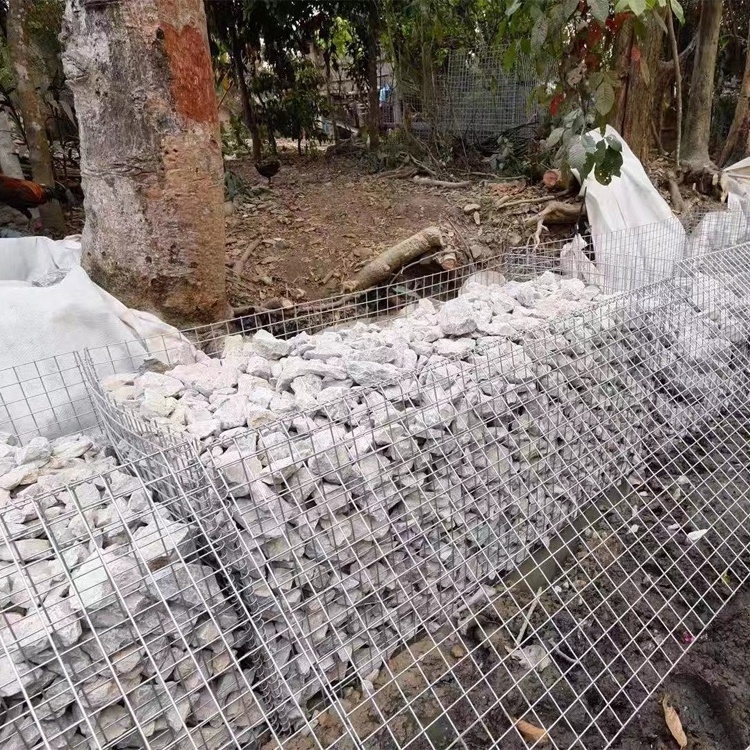 2x1x0.5m Galvanized Welded Rock Gabion Stone Cage Gabion Basket For Retaining Wall Gabion Fence