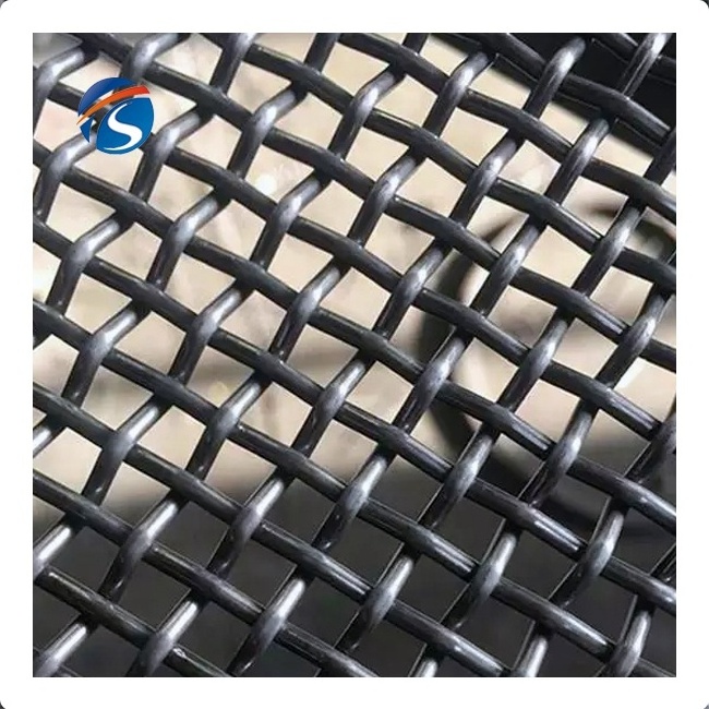 65mn Crimped Woven Wire Mesh Customized Stainless Steel Screen 1/2 Inch Mesh Bowl Vibrating Screen Window Screen Cloth