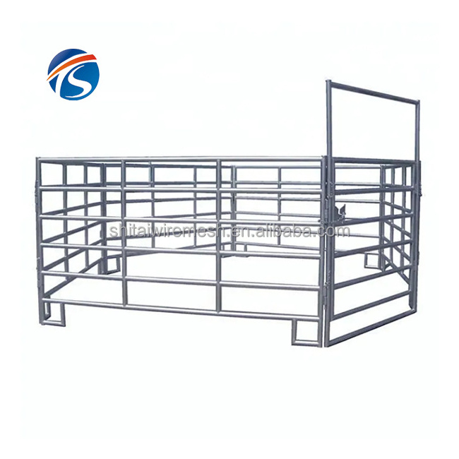 Cheap horse cattle panels farmland livestock pipe corral fence panels for sheep goat