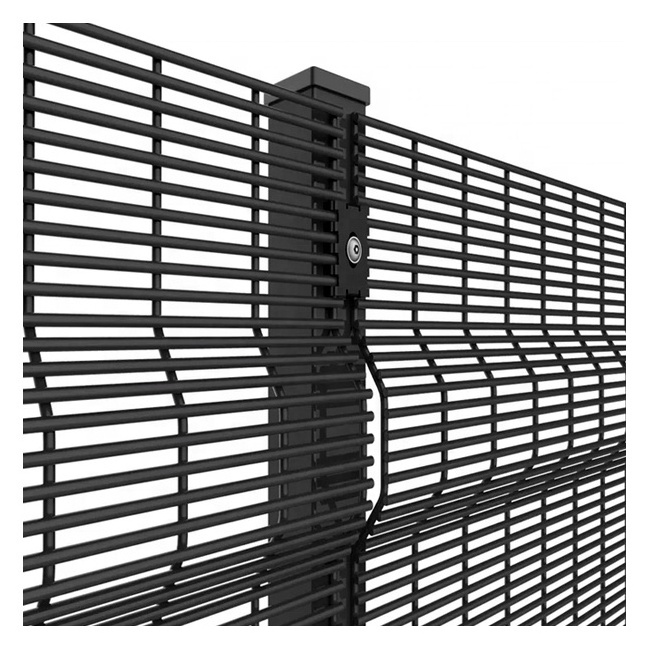 Customized Wire Mesh Fencing Airport Prison Fence Welded Panel Anti Climb Security 358 Fence