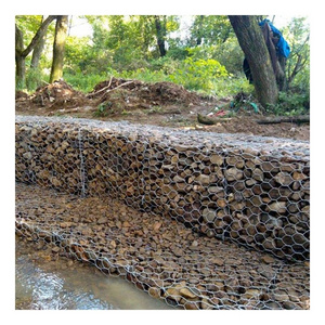 2 x 1 x 1 m gabion wire mesh netting 80 x 100 mm gabion basket for flood control project