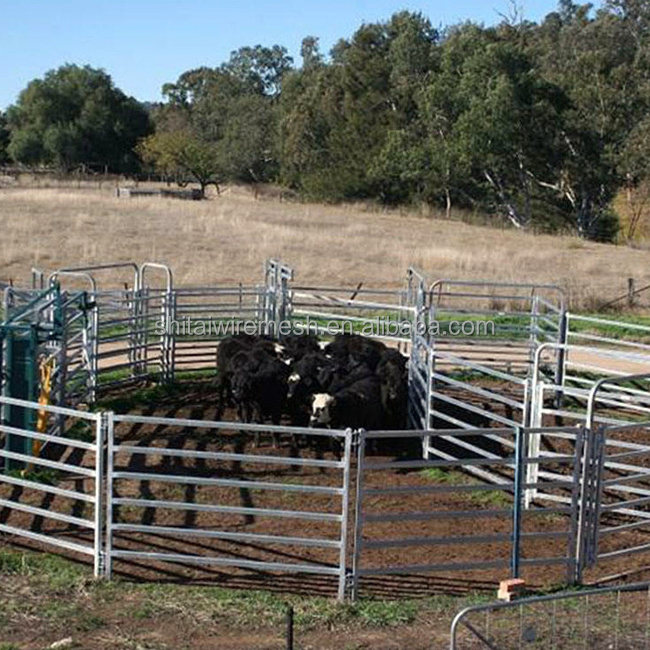 Livestock fence panels - galvanized metal corral sheep yard corral panels fence