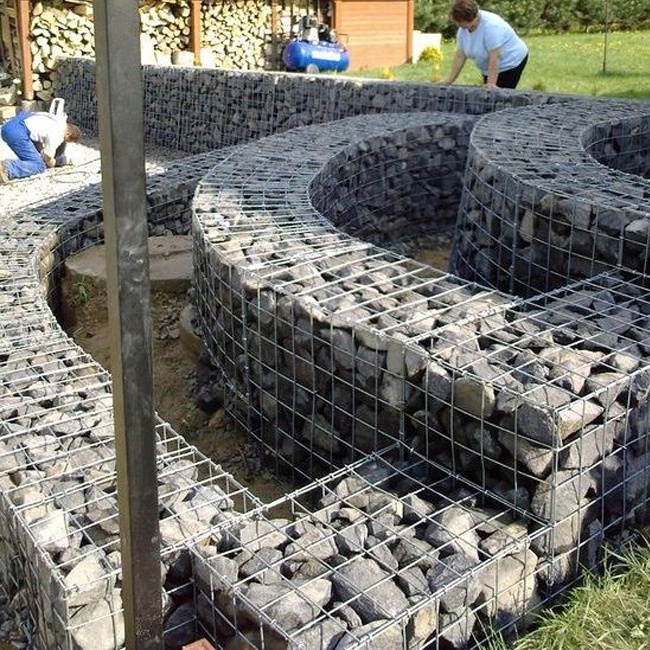 Best price gabion stone cage box gabion fence 200x100x50 galvanized welded gabion basket retaining wall