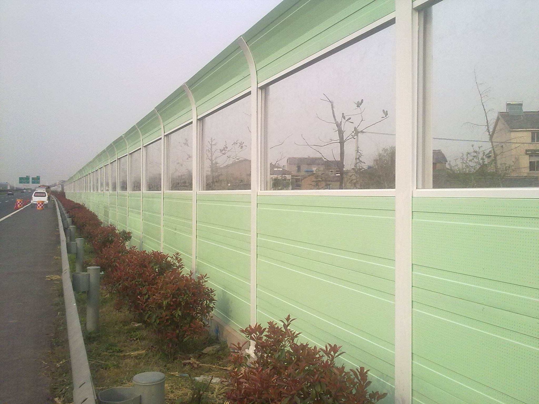 Acoustical Noise Barrier Panels Residential Noise Barrier Fencing Garden Sound Barrier