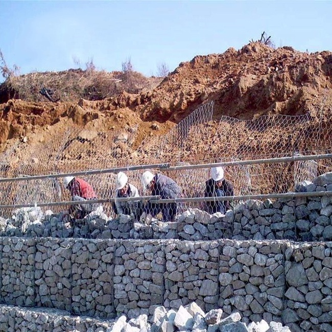 Anping shitai gabion basket galvanized hexagonal gabion retaining wall