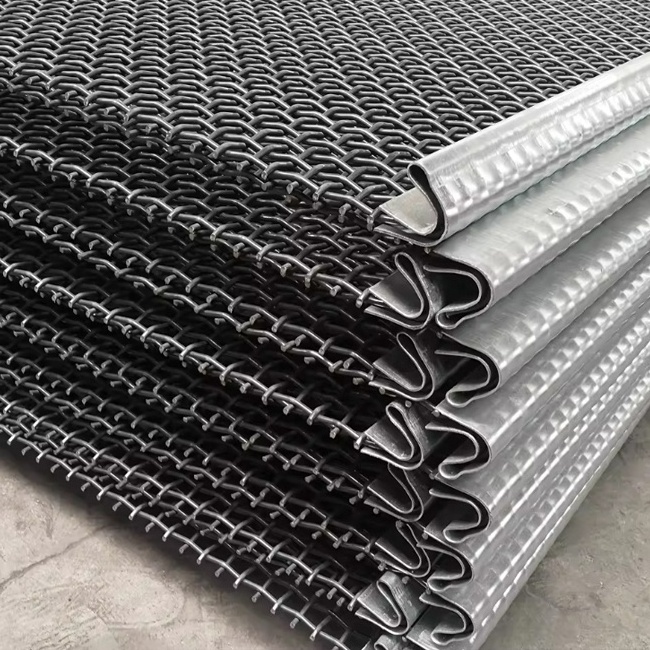 65mn Crimped Woven Wire Mesh Customized Stainless Steel Screen 1/2 Inch Mesh Bowl Vibrating Screen Window Screen Cloth