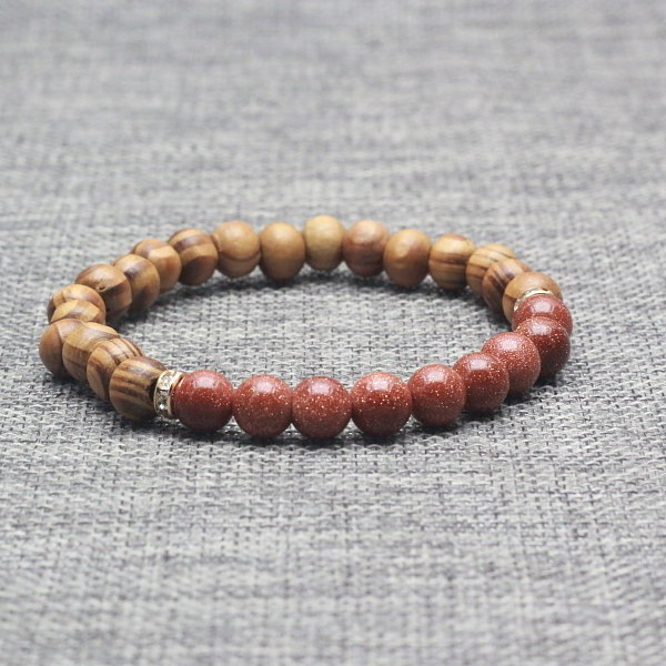 Natural Stones Wooden beads bracelet for men and women Lava Turquoises Onyx beads men bracelet Yoga bracelet