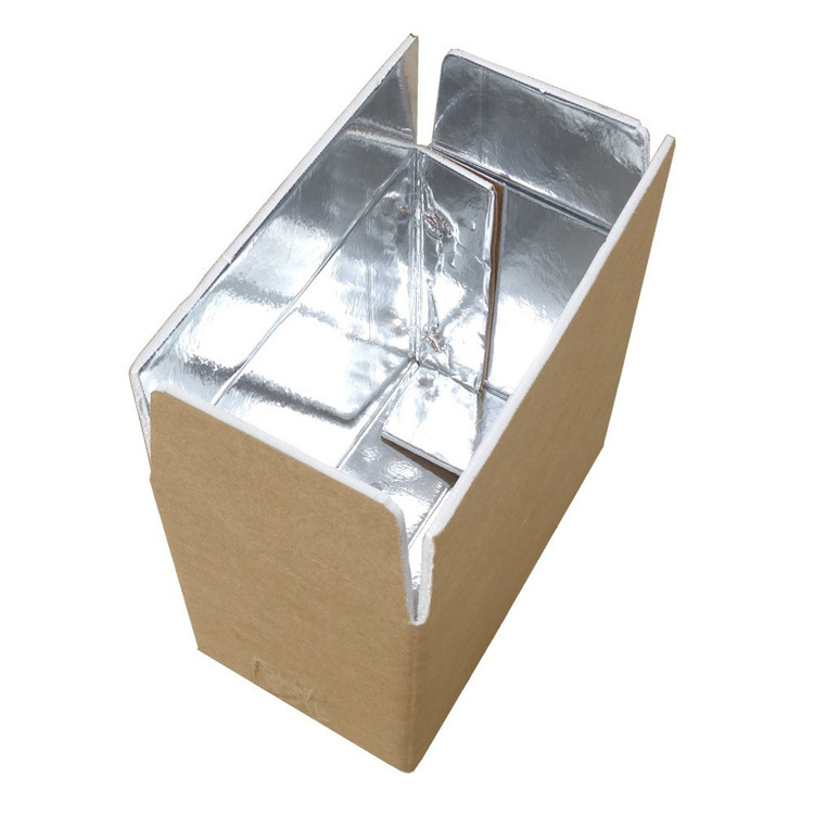 Custom Aluminum Foil Insulation Foam Box Vegetable Food Refrigerated Express Box